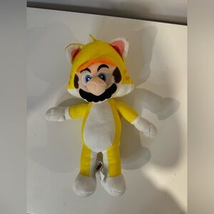 Nintendo Super Mario 3D yellow cat costume plush 12”